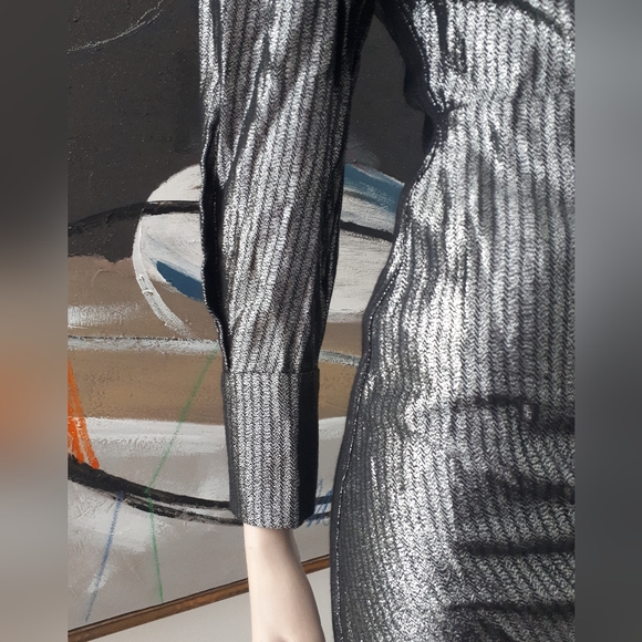 Maje | Draped Lamé Mini Dress - Picture 15 of 16